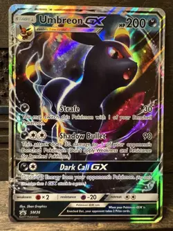 Pokemon UMBREON GX Card BLACK STAR PROMO Set SM36 Holo Premium Collection NM - Image 1