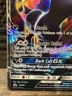 Pokemon UMBREON GX Card BLACK STAR PROMO Set SM36 Holo Premium Collection NM - Image 4