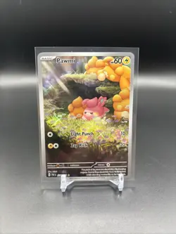 Pokemon Pawmi TCG Illustration Rare Card 226/091 Paldean Fates - Image 1
