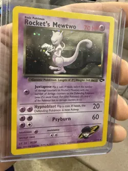 Pokemon Rocket's Mewtwo Holo Team Rocket 14/132 Card 2000 - Image 1