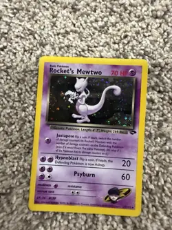 Pokemon Rocket's Mewtwo Holo Team Rocket 14/132 Card 2000 - Image 2
