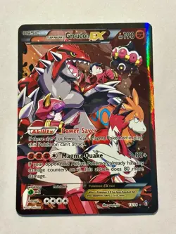 Pokemon Team Magma's Groudon EX Double Crisis Holo Card 15/34 LP See Photos - Image 1