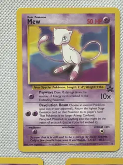 Pokemon Cards Mew Promo & 2 Mew Two Foil Cards Never Played - Image 2