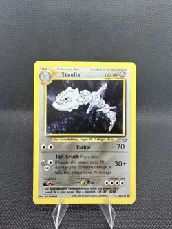 Steelix 15/111 Holo – MP Neo Genesis WOTC Vintage 2000 Pokemon Card - Image 1