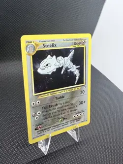 Steelix 15/111 Holo – MP Neo Genesis WOTC Vintage 2000 Pokemon Card - Image 2