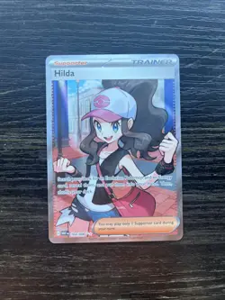 Pokemon TCG Hilda Card 164/086 SV White Flare Edition Near Mint Potential PSA 10 - Image 1