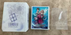 Gundam Card Game Premium Accessory Mobile Suit Wing PB01 Deck Box and Sleeves - Image 1