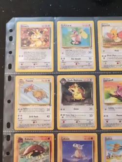 Lot Of 9 Pokemon Cards In Binder Sheet - Image 2