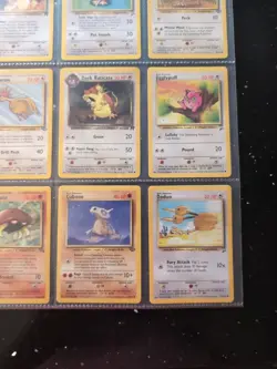 Lot Of 9 Pokemon Cards In Binder Sheet - Image 4