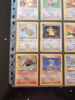 Lot Of 9 Pokemon Cards In Binder Sheet - Image 5