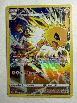 Pokemon TCG Jolteon Brilliant Stars Holo Ultra Rare Card TG04/TG30 - Image 1