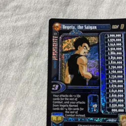 Dragon Ball GT Tcg Foil Vegeta, The Saiyan Card (2004 Score) - Image 4