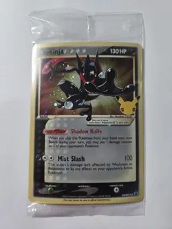 Pokemon TCG Greninja Gold Star SWSH144 Celebrations Black Star Promo Card Sealed - Image 1