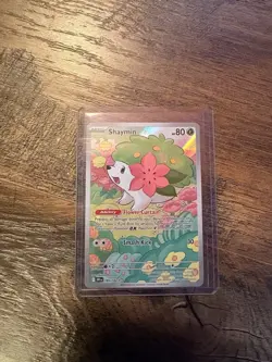Pokemon TCG Shaymin Illustration Rare Card 185/182 Sv10: Destined Rivals NM - Image 1