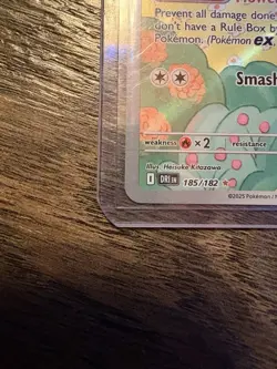 Pokemon TCG Shaymin Illustration Rare Card 185/182 Sv10: Destined Rivals NM - Image 5