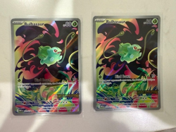 Pokemon Bulbasaur 133/132 2 Card Lot Mint - (Mega Evolution Stamped) - Image 1