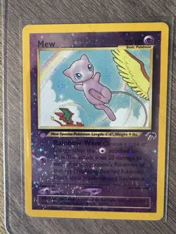 Pokemon TCG Mew Black Star Promo Holo Card 11/2001 Wizards - Image 1