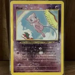 Pokemon TCG Mew Black Star Promo Holo Card 11/2001 Wizards - Image 3