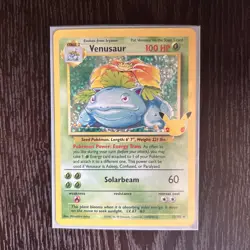 Pokemon TCG Venusaur NM Holo Rare Card 15/102 Celebrations 25th Anniversary - Image 1