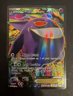 Pokemon Gengar EX Full Art Holo Ultra Rare Card XY-Phantom Forces 114/119 - Image 1
