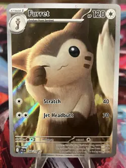 Pokemon TCG Furret Journey Together Illustration Card 168/159 NM - Image 1
