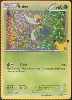 Snivy 005/025 McDonald's 25th Anniversary Holo - Pokemon Card - Image 1