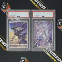 PSA 10 GEM MT Zekrom CHR #195/184 & N's Reshiram AR #109/100 Japanese Pokemon - Image 1
