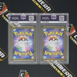 PSA 10 GEM MT Zekrom CHR #195/184 & N's Reshiram AR #109/100 Japanese Pokemon - Image 2
