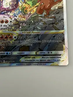 Pokemon TCG Charizard VSTAR SWSH262 Black Star Promo Holo Card DMG/HP - Image 3