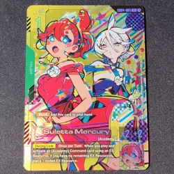 Gundam Card Game- Suletta Mercury (R+) - Phantom Aria (GD04) English NM - Image 1