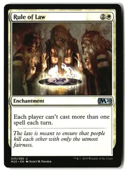MTG Rule of Law [M20 - 35] LP 5-62 - Image 1