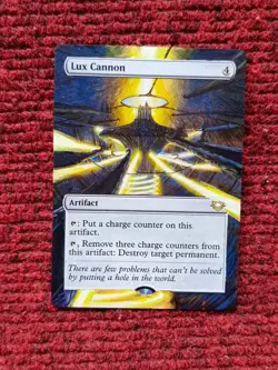 Lux Cannon MTG Edge of Eternities Commander Hand Painted Borderless Altered Art - Image 1