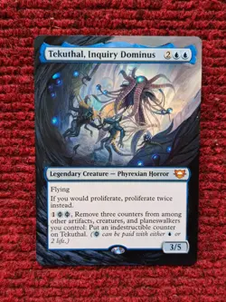 Tekuthal, Inquiry Dominus MTG Edge of Eternities Hand Painted Full Altered Art v - Image 1