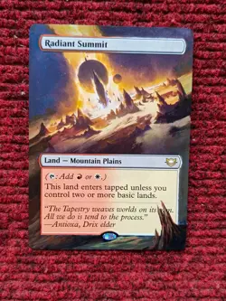 Radiant Summit MTG Edge of Eternities Commander Hand Painted Full Altered Art v - Image 1