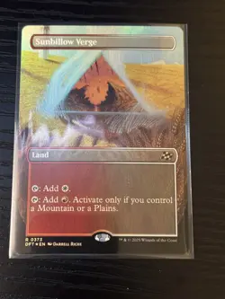 Sunbillow Verge #373 Aetherdrift Borderless Foil Rare - Image 1
