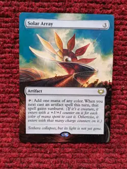 Solar Array MTG Edge of Eternities Commander Hand Painted Borderless Altered Art - Image 1