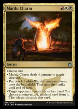 1 x Mardu Charm - Foil - Khans of Tarkir - Light Play - MTG - Image 1