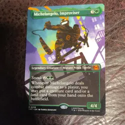 Wizards of the Coast Michelangelo, Improviser TMT Legendary Creature Green 0219 - Image 1