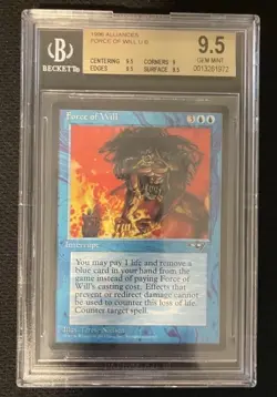 Force of Will (BGS) 9.5 Gem Mint! Alliances [1996] - Image 1