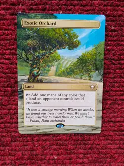 Exotic Orchard MTG Edge of Eternities Commander Hand Painted Full Altered Art v - Image 1