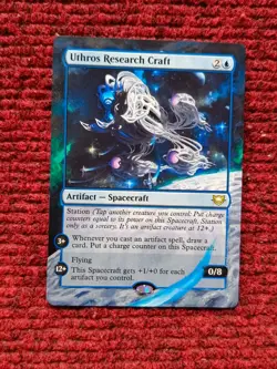 Uthros Research Craft MTG Edge of Eternities Commander Hand Painted Altered Art - Image 1