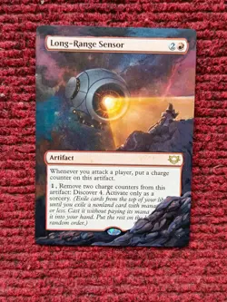 Long-Range Sensor MTG Edge of Eternities Commander Hand Painted Full Altered Art - Image 1