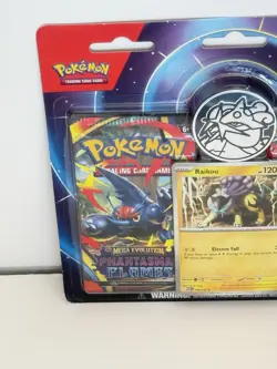 Pokemon Mega Evolution & Phantasmal Flames 2-Pack Blister SEALED - Raikou promo - Image 2