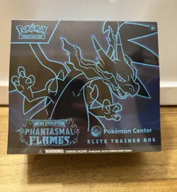 Pokemon TCG Mega Evolution Phantasmal Flames Pokemon Center ETB Sealed - Image 1