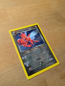 Pokemon Dark Scizor Neo Destiny Holo Rare 9/105 Stage 1 70 HP English 2000 - Image 1