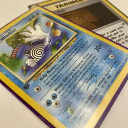 Pokemon TCG Poliwhirl 1ST EDITION 44/75 Neo Discovery NM with Bonus Trainer Card - Image 1