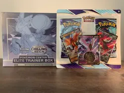 Pokemon Center Chilling Reign Elite Trainer Box Ice Rider + Error Blister Pack - Image 1