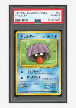 Pokemon PSA 10 Shellder C 1997 90/62 Fossil Japanese - Image 1