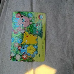 PIKACHU SQUIRTLE BULBASAUR Pokemon Vintage Holo Vending Prism Sticker #382 - Image 2
