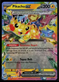 Pikachu ex 057/191 Surging Sparks Double Rare Pokemon - Image 1